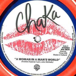 画像2: CHAKA KHAN / A WOMAN IN A MAN'S WORLD (和蘭原盤/全2曲) [◎中古レア盤◎激レア！奇跡の原盤12インチ！]