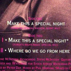 画像2: COOL NOTES / MAKE THIS A SPECIAL NIGHT (12"MIX/全2曲) [◎中古レア盤◎お宝！美A級品！希少ジャケ！フロア映え最高！]