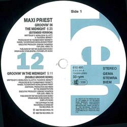 画像2: MAXI PRIEST / GROOVIN' IN THE MIDNIGHT (英原盤/12"MIX) [◎中古レア盤◎お宝！滅多に無いジャケ付原盤！お洒落グラビ！]