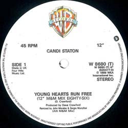 画像2: CANDI STATON / YOUNG HEARTS RUN FREE (英原盤/86年MIX) [◎中古レア盤◎激レア！欧州圏のみ！M&M MIX +オリジ！]