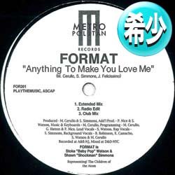 画像1: FORMAT / ANYTHING TO MAKE YOU LOVE ME (3VER) [■廃盤■激レア！幻すぎる1枚！歓喜の鬼レア音源！]