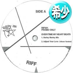 画像1: RIFF / EVERYTIME MY HEART BEATS (NARLEY MARLEY MIX/全3曲) [◎中古レア盤◎激レア！少量生産！特別内容！]