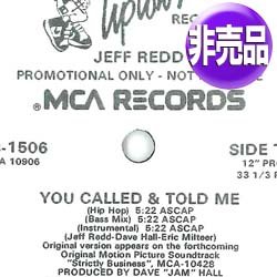 画像1: JEFF REDD / YOU CALLED & TOLD ME (USプロモ/5VER) [◎中古レア盤◎激レア！お探しのインスト入り！本物のUSプロモ原盤！]