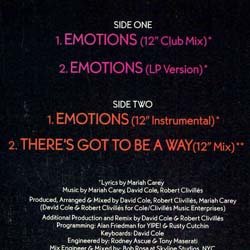 画像2: MARIAH CAREY / EMOTIONS (米原盤/全2曲) [◎中古レア盤◎激レア！本物のUS原盤！オリジナルMIX！]