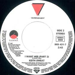 画像4: KEITH SWEAT / I WANT HER (7インチMIX/PART1&2) [◎中古レア盤◎お宝！美A級品！ドイツ版7インチMIX！]