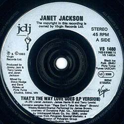 画像3: JANET JACKSON / THAT'S THE WAY LOVE GOES (7インチ) [◎中古レア盤◎激レア！ヨーロッパ原盤7"！インスト入り！]