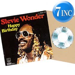 画像1: STEVIE WONDER / HAPPY BIRTHDAY (7インチMIX) [◎中古レア盤◎激レア！別タイプのドイツ版ジャケ7"MIX！]