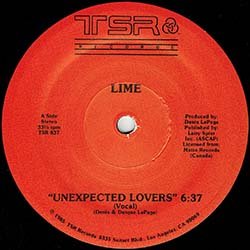 画像2: LIME / UNEXPECTED LOVERS (米原盤/12"MIX) [◎中古レア盤◎激レア！美品！ライムジャケ原盤！哀愁ハイエナ！]