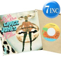 画像1: GRACE JONES / LA VIE EN ROSE & I NEED A MAN (7インチMIX) [◎中古レア盤◎お宝！別ジャケ！ドイツ版7"MIX！］