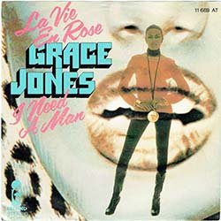 画像2: GRACE JONES / LA VIE EN ROSE & I NEED A MAN (7インチMIX) [◎中古レア盤◎お宝！別ジャケ！ドイツ版7"MIX！］