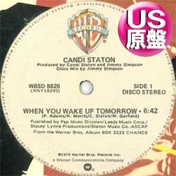 画像1: CANDI STATON / WHEN YOU WAKE UP TOMORROW (米原盤/12"MIX) [◎中古レア盤◎お宝！本物のUS原盤！N.Yガラージ古典！]