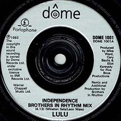 画像2: LULU / INDEPENDENCE (7インチREMIX) [◎中古レア盤◎お宝！英国のみ！金色ジャケ7"MIX！]