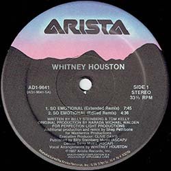 画像2: WHITNEY HOUSTON / SO EMOTIONAL (米原盤/6VER) [◎中古レア盤◎お宝！コレはUS原盤！EDIT入り！やさしくエモーション！]