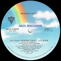 画像2: BRONSKI BEAT / HIT THAT PERFECT BEAT (米原盤/REMIX) [◎中古レア盤◎お宝！ジャケ付US原盤！必殺「狼バージョン」！]