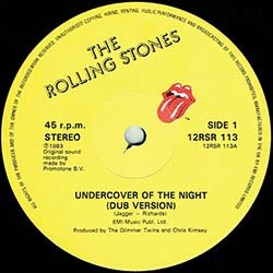 画像2: THE ROLLING STONES / UNDERCOVER OF THE NIGHT (英原盤/12"MIX) [◎中古レア盤◎激レア！本物のジャケ付原盤！DJ HARVEYプレイ！]