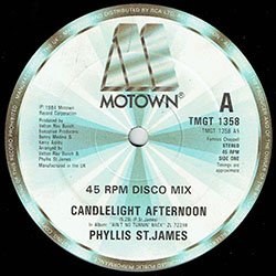 画像2: PHYLLIS ST.JAMES / CANDLELIGHT AFTERNOON (英原盤/12"MIX) [◎中古レア盤◎お宝！英国版タイトルジャケ！超ロングMIX！]