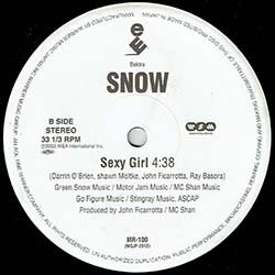 画像2: SNOW / SEXY GIRL & INFORMER (全2曲) [◎中古レア盤◎お宝！日本限定12"！豪華2曲の特別内容！]