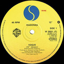 画像2: MADONNA / VOGUE & KEEP IT TOGETHER (英原盤/12"MIX) [◎中古レア盤◎お宝！美Aランク！内容違いの英国原盤！豪華2曲！]