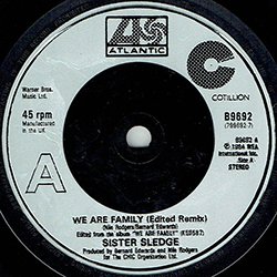 画像2: SISTER SLEDGE / WE ARE FAMILY (84年MIX/7"MIX) [◎中古レア盤◎お宝！英国版ジャケ7"MIX！84年リミックス！]