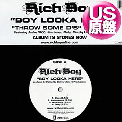 画像1: RICH BOY / BOY LOOKA HERE & THROW SOME D'S REMIX (米原盤/全2曲) [◎中古レア盤◎お宝！本物のUS原盤！2000年以降の人気レコード！]
