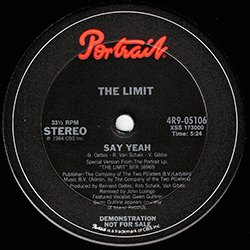 画像3: THE LIMIT / SAY YEAH (USプロモ/3VER) [◎中古レア盤◎激レア！金印ジャケ原盤！エディット入り！80'sアーバン！]