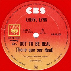 画像2: CHERYL LYNN / GOT TO BE REAL & STAR LOVE (メキシコ原盤/全2曲) [◎中古レア盤◎激レア！マニア品のカラー12"！珍しいメキシコ原盤！]