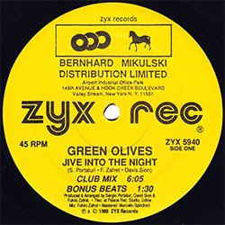 画像2: GREEN OLIVES / JIVE INTO THE NIGHT (米原盤/4VER) [◎中古レア盤◎お宝！珍しいZYXジャケ！ウィンク原曲！ロングMIX！]