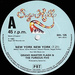 画像3: GRANDMASTER FLASH & F.FIVE / NEW YORK NEW YORK (英原盤/12"MIX) [◎中古レア盤◎お宝！英国版ジャケ原盤！インスト入り！]