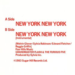 画像2: GRANDMASTER FLASH & F.FIVE / NEW YORK NEW YORK (英原盤/12"MIX) [◎中古レア盤◎お宝！英国版ジャケ原盤！インスト入り！]