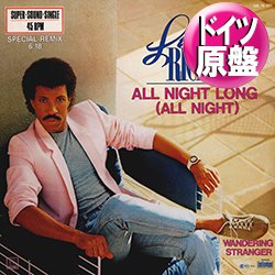 画像1: LIONEL RICHIE / ALL NIGHT LONG (独原盤/12"MIX) [◎中古レア盤◎激レア！ドイツ版ジャケ！大ヒット80's名曲！]