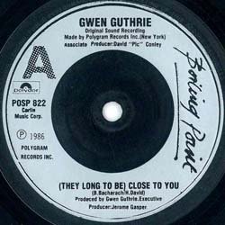 画像4: GWEN GUTHRIE / CLOSE TO YOU (7インチMIX) [◎中古レア盤◎お宝！美品！英国版7"MIX！MURO"DIGGIN' HEAT"収録！]