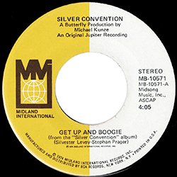 画像2: SILVER CONVENTION / GET UP AND BOOGIE (7インチ) [◎中古レア盤◎お宝！貴重なUS版ジャケ7"！恋のブギー！]