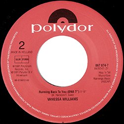 画像3: VANESSA WILLIAMS / RUNNING BACK TO YOU (7インチ/DNA MIX) [◎中古レア盤◎お宝！美A級品！オランダ版ジャケ7"MIX！DNAミックス！]