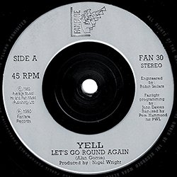 画像4: YELL / LET'S GO ROUND AGAIN (7インチ) [◎中古レア盤◎激レア！超マニア品！珍しい英国版ポスタージャケ7"！]