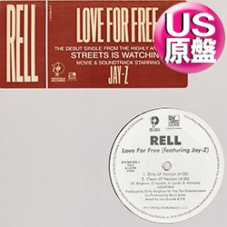 画像1: RELL feat JAY-Z / LOVE FOR FREE (米原盤/4VER) [◎中古レア盤◎お宝！本物のUS原盤！90's R&B人気レコード！]