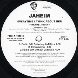 画像2: JAHEIM / EVERYTIME I THINK ABOUT HER (USプロモ/6VER) [◎中古レア盤◎お宝！USプロモオンリー原盤！2000年以降の人気レコード！]