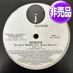 画像1: MONICA feat BUSTA RHYMES / SO GONE (USプロモ/REMIX) [◎中古レア盤◎お宝！USプロモオンリー原盤！2000年以降の人気レコード！]