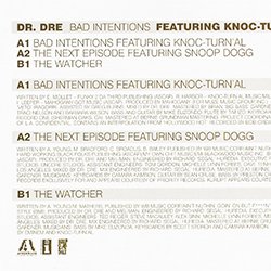 画像2: DR.DRE / THE NEXT EPISODE & BAD INTENSIONS (欧州原盤/全3曲) [◎中古レア盤◎お宝！ジャケ付！パリ五輪！]