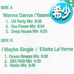 画像1: YASMIN & ELISHA LA'VERNE / WANNA DANCE + 1曲 (REMIX) [■廃盤■お宝！少量生産！日本企画！即戦力90's R&B！]