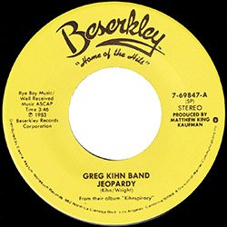 画像2: GREG KIHN BAND / JEOPARDY (7インチ) [◎中古レア盤◎お宝！US原盤7"！DJ HARVEYプレイ！ダンスロック古典！]