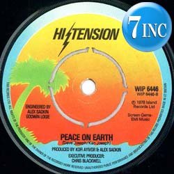 画像1: HI-TENSION / PEACE ON EARTH (7インチ) [◎中古レア盤◎お宝！極上フリーソウル！英国原盤7インチ！]