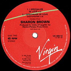 画像3: SHARON BROWN / SPECIALIZE IN LOVE (12"MIX/3VER) [◎中古レア盤◎激レア！少量生産ジャケ付！ガラージ古典！3VER入り！]