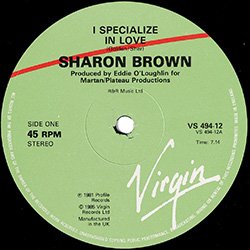 画像2: SHARON BROWN / SPECIALIZE IN LOVE (12"MIX/3VER) [◎中古レア盤◎激レア！少量生産ジャケ付！ガラージ古典！3VER入り！]