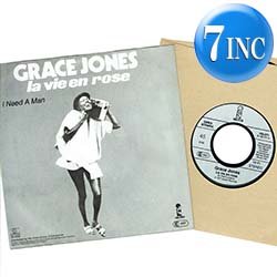 画像1: GRACE JONES / LA VIE EN ROSE & I NEED A MAN (7インチMIX) [◎中古レア盤◎お宝！ドイツ版ジャケ！7"MIX！]