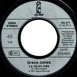 画像3: GRACE JONES / LA VIE EN ROSE & I NEED A MAN (7インチMIX) [◎中古レア盤◎お宝！ドイツ版ジャケ！7"MIX！]