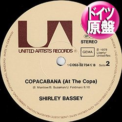 画像1: SHIRLEY BASSEY / COPACABANA (独原盤/12"MIX) [◎中古レア盤◎激レア！希少音源！絶品女性カバー！]