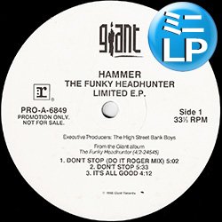 画像1: HAMMER (MCハマー) / DON'T STOP (ミニLP/全6曲) [■廃盤■お宝！極少生産！日本版のみ！厳選6曲！]