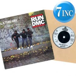 画像1: RUN DMC / WALK THIS WAY (7インチMIX) [◎中古レア盤◎お宝！英国版ジャケ7"MIX！さんま御殿！]