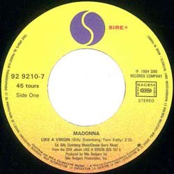 画像2: MADONNA / LIKE A VIRGIN (7インチ) [◎中古レア盤◎お宝！英国版ジャケ7"！世界特大ヒット！]