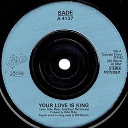 画像3: SADE / YOUR LOVE IS KING + 未発表曲 (7インチ) [◎中古レア盤◎お宝！英国版ジャケ7"！未発表曲入り！]